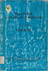 Image of Peraturan Perundang-Undangan yang Berkaitan dengan Pestisida