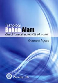 Image of Teknologi Bahan Alam  ( Serial farmasi Industri 2) edisi revisi