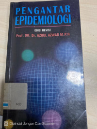 Image of PENGANTAR EPIDEMIOLOGI